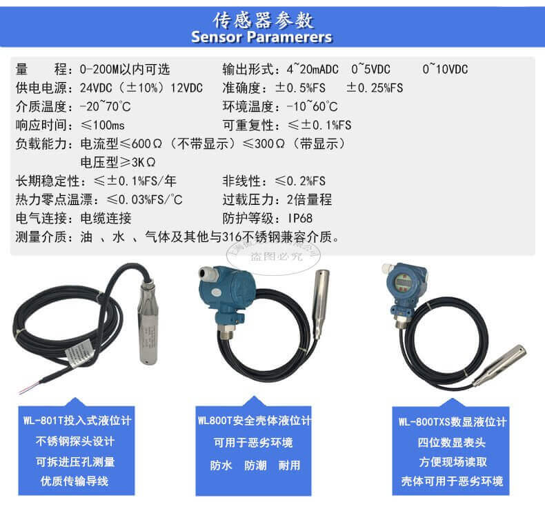 投入式液位變送器